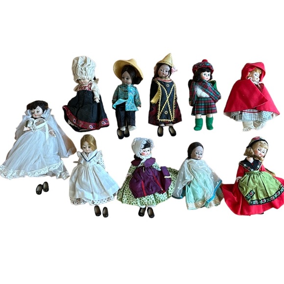 Set of 10 Madame Alexander Dolls (8”)